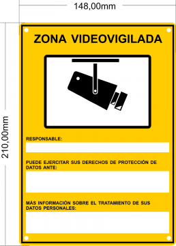 Nuevo cartel videogigilancia RGPD