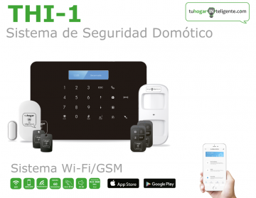 Pack de Alarma SIN cuotas Domótica THI-1 (WiFi + GSM) + Cámara IP de Videovigilancia