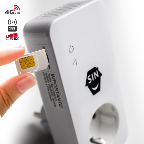 Enchufe 2G/GSM+4G con sensor de temperatura tualarmaSINcuotas