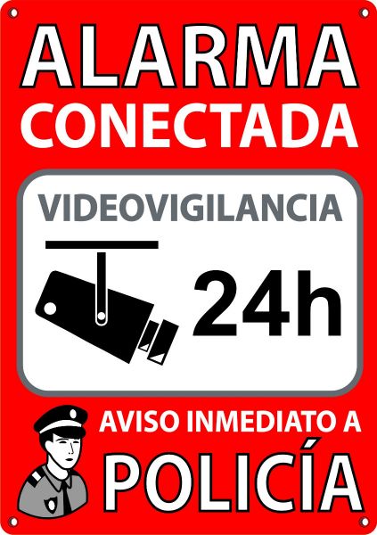 Cartel disuasorio tamaño A5