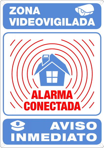 SEÑAL ZONA VIDEOVIGILADA - PLACAS Y LETREROS