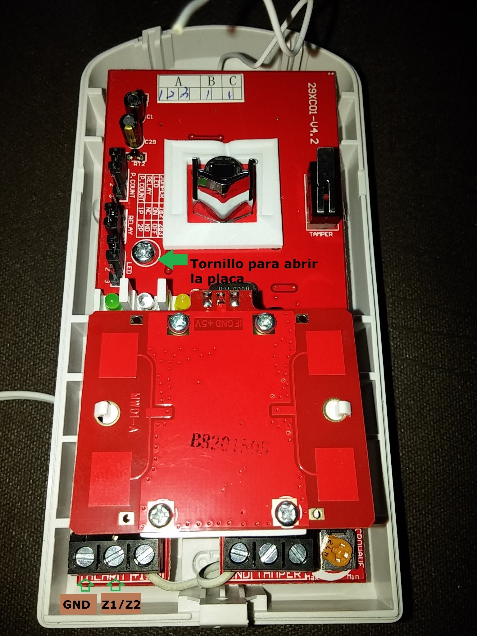 detector de movimiento triple tecnología inalámbrico