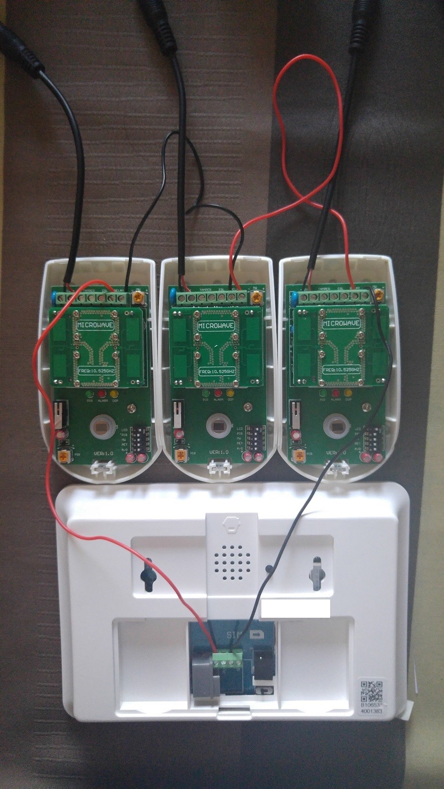 detector de movimiento cableado