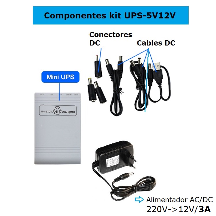 Componentes UPS-5V12V
