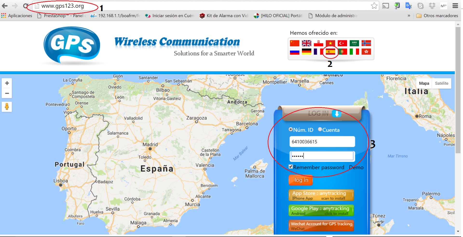 localizador comunicador sos